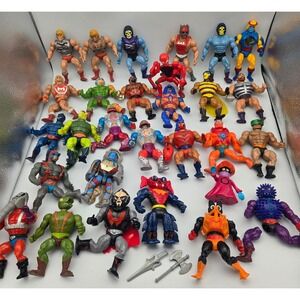 Vintage 1980s Masters of the Universe He-Man MOTU Action Figures Lot of 29 Rare